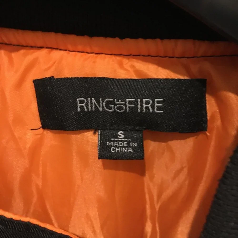 Alpha Industries Style Black Bomber Jacket Size Small